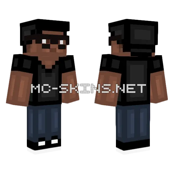 Elijah Fuller Minecraft skin, front and back