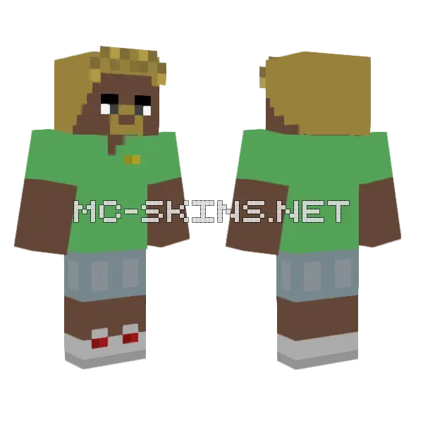 Eliot Minecraft skin, front and back
