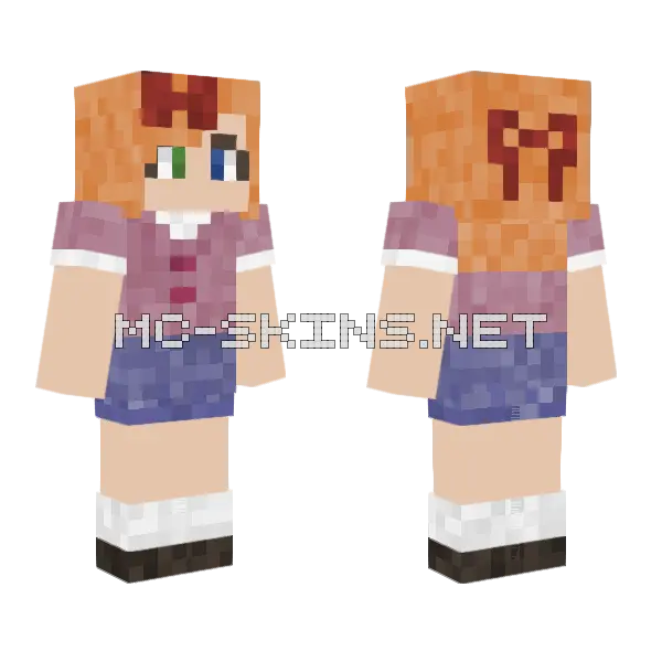 Elizabeth Afton Minecraft skin, front and back