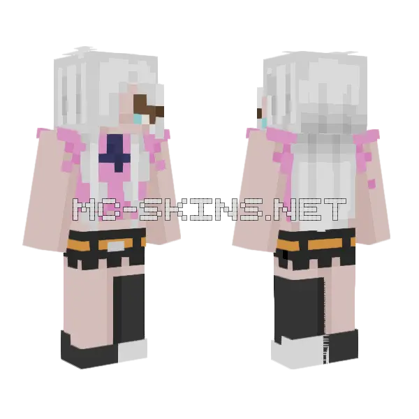 Elizabeth Liones Minecraft skin, front and back