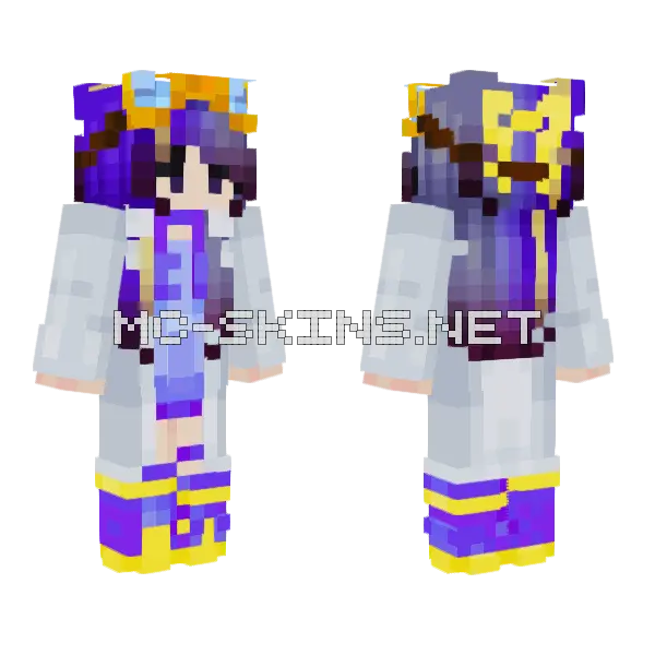 Elizabeth Sterling Fixed Minecraft skin, front and back