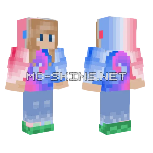 Ell Minecraft skin, front and back