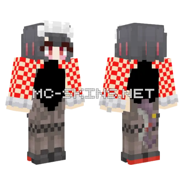 Ellen Joe Bodysuit Minecraft skin, front and back
