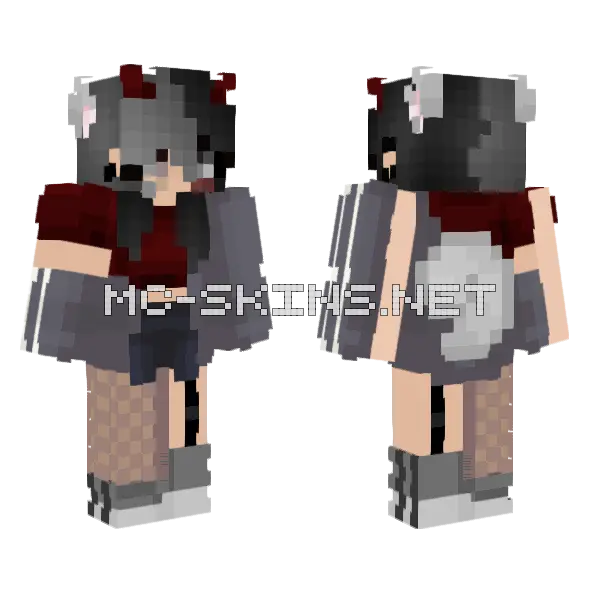 Ellie Minecraft skin, front and back