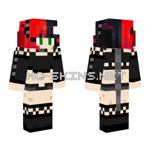 Ellie – Jenny Addon Skin Minecraft skin, front and back