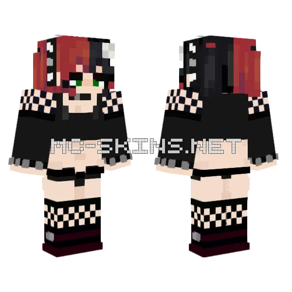 Ellie – Jenny Mod Skin Minecraft skin, front and back