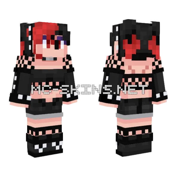 Ellie (Jenny Mod) Skin Minecraft skin, front and back
