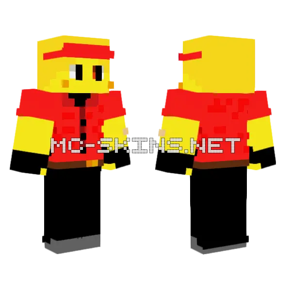 Elliot Minecraft skin, front and back