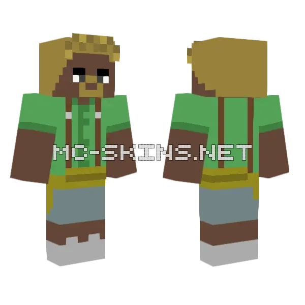 Elliot Pirate Minecraft skin, front and back
