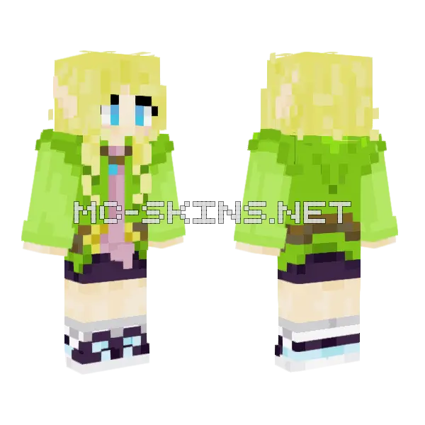 Elocin Hoodie Minecraft skin, front and back