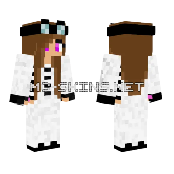 Elon Musk Minecraft skin, front and back