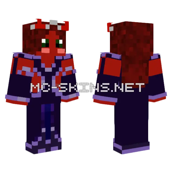 Elora Minecraft skin, front and back