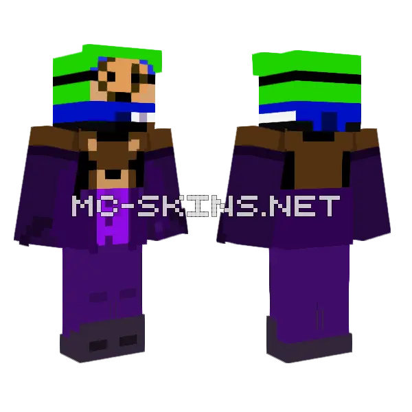 Elosopurrum Holding Old Cookie Minecraft skin, front and back