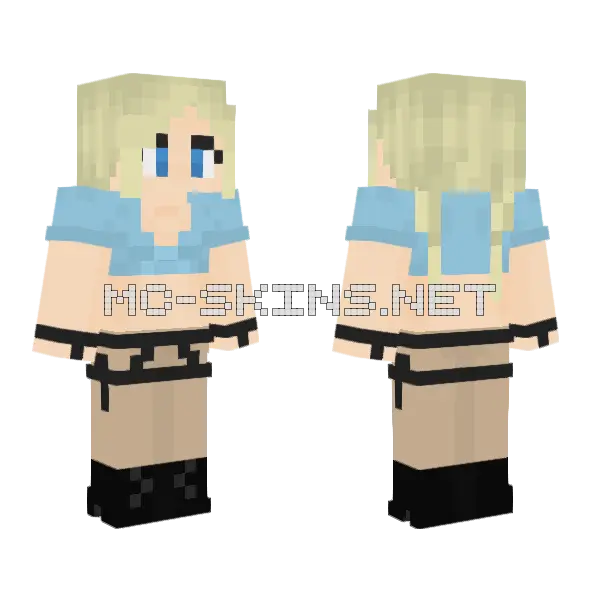 Elsa Bloodstone Young Blood Minecraft skin, front and back
