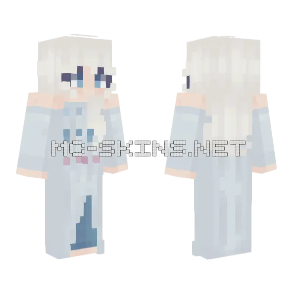 Elsa Ce Minecraft skin, front and back