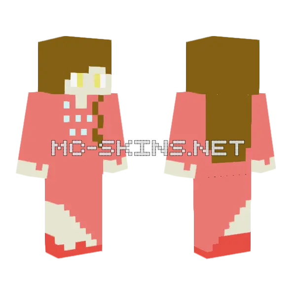 Elsa Inspired Skin Minecraft skin, front and back