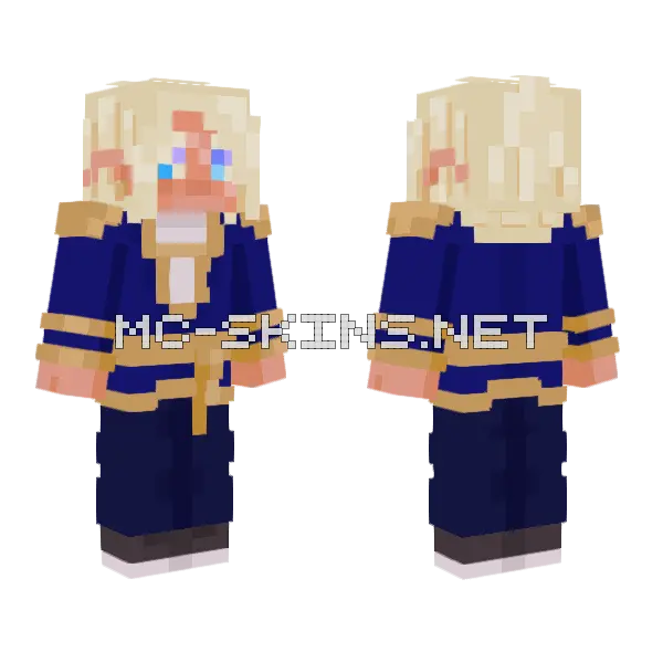 Elven Soldier Minecraft skin, front and back