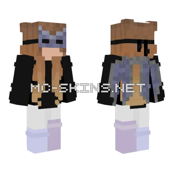 Elytrian Girl Minecraft skin, front and back