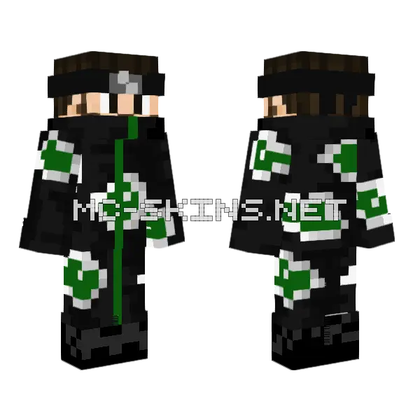 Embekay Lotusclan Minecraft skin, front and back
