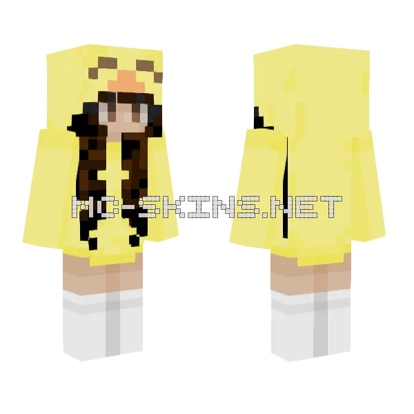 Ember Duck Minecraft skin, front and back