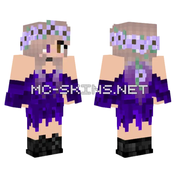 Ember New Minecraft skin, front and back
