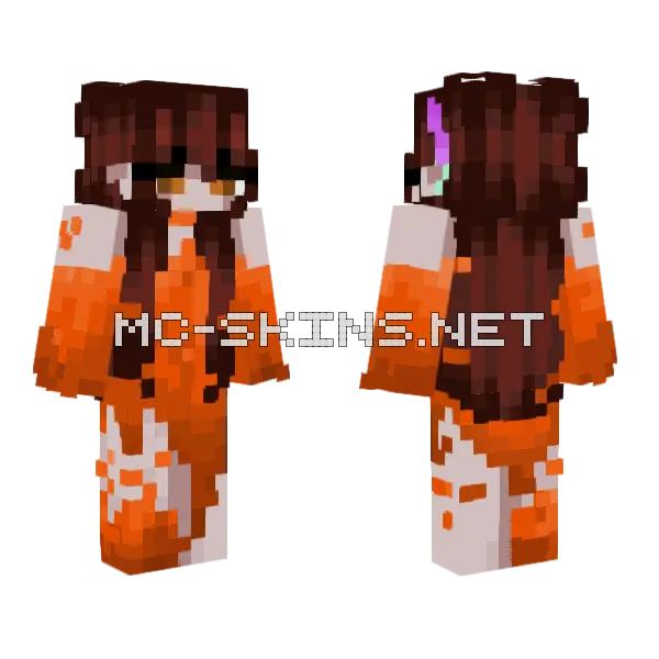 Ember Skin Minecraft skin, front and back