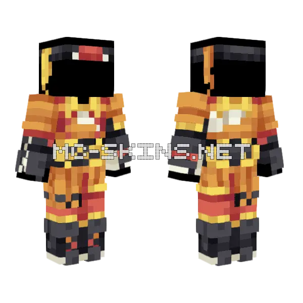 Emboar Pokemon Skin Minecraft skin, front and back
