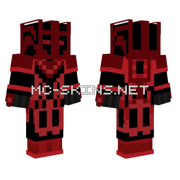 Emc Lukepar3 Warrior Armor Minecraft skin, front and back