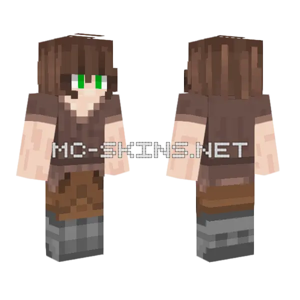 Emerald Green Skin Minecraft skin, front and back