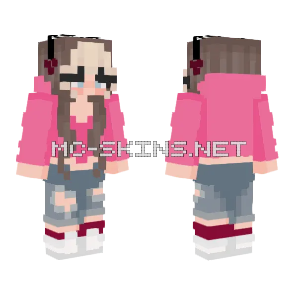 Emi Cubito Casual 2 Minecraft skin, front and back