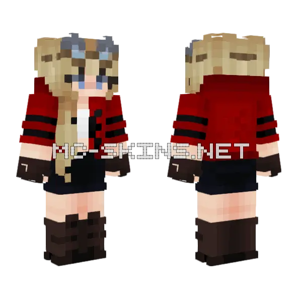Emi Cubito x Roier y Cell Minecraft skin, front and back
