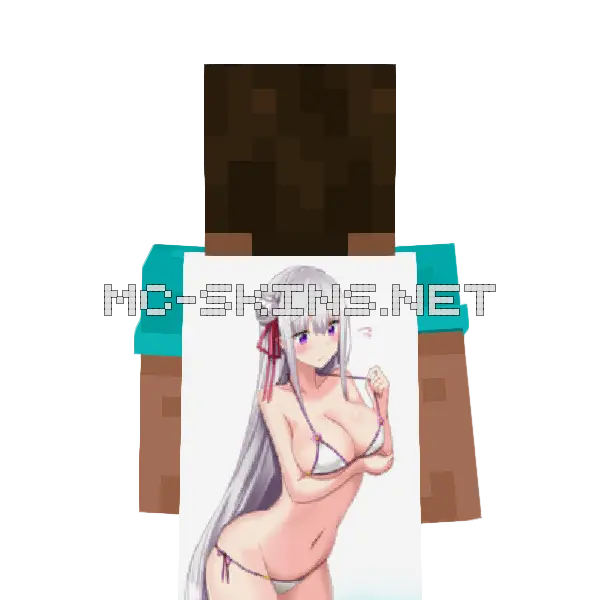 Emilia Bikini cape, outside and lining