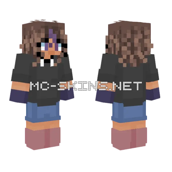 Emilly Ryana Do Minecraft Irado Minecraft skin, front and back