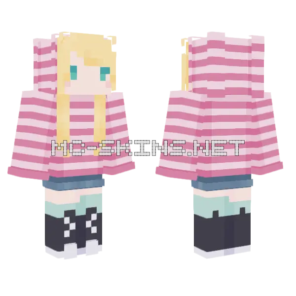 Emily 2.0 Updated Skin Minecraft skin, front and back