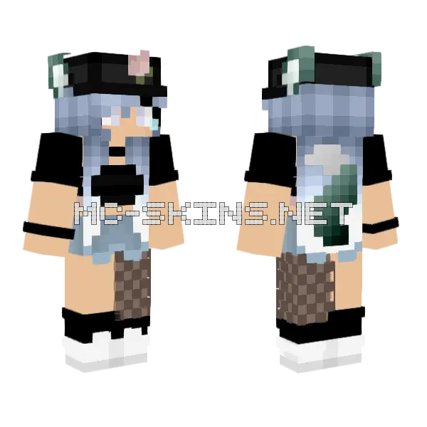 Emily Minecraft skin, front and back