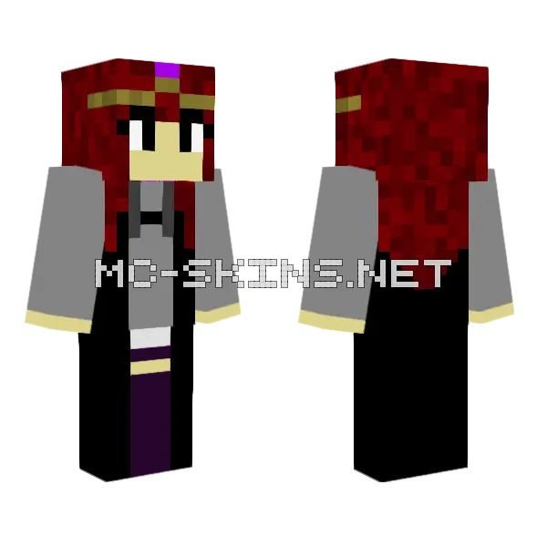 Emily V2 Minecraft skin, front and back