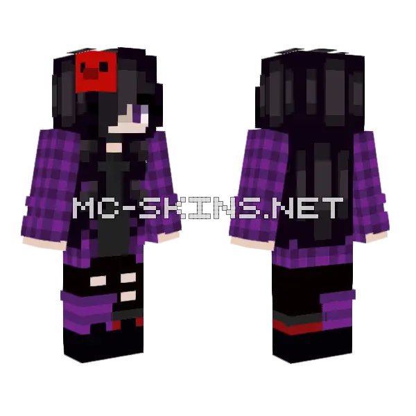 Emma Afton Minecraft skin, front and back