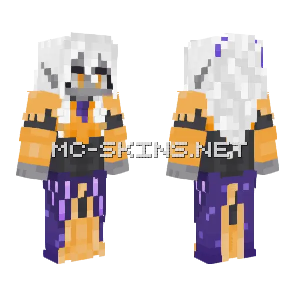 Emma Rigel Minecraft skin, front and back