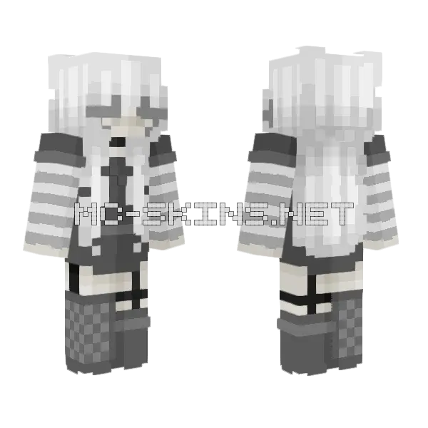 Emo Alicia 2.0 Minecraft skin, front and back