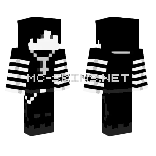 Emo Boy Minecraft skin, front and back