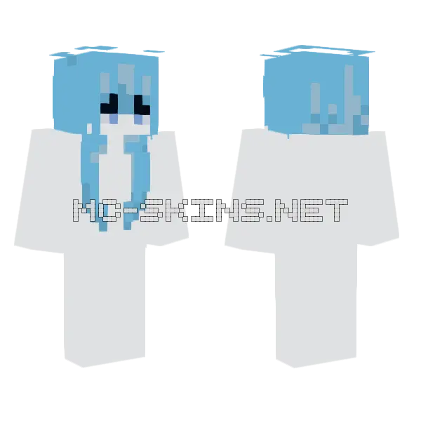 Emo Girl Base Minecraft skin, front and back