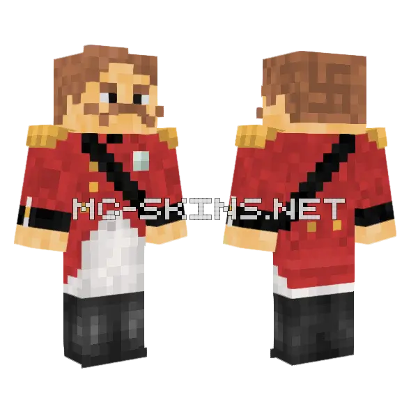 Emp Mag Minecraft skin, front and back