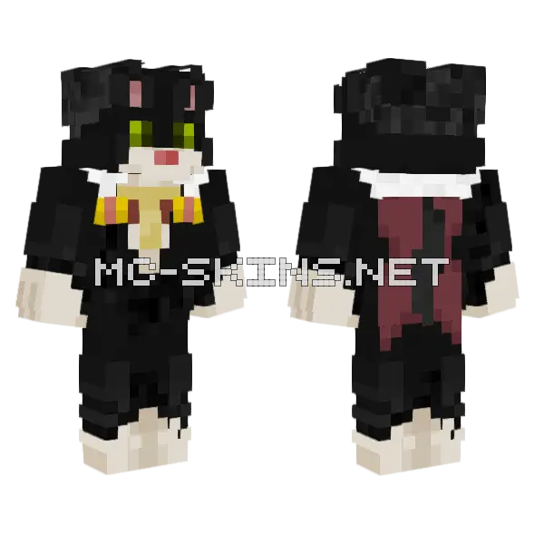 Emperor Maxwell Minecraft skin, front and back