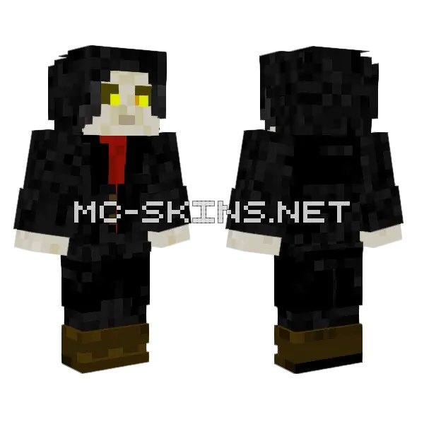 Emperor Palpatine Minecraft skin, front and back
