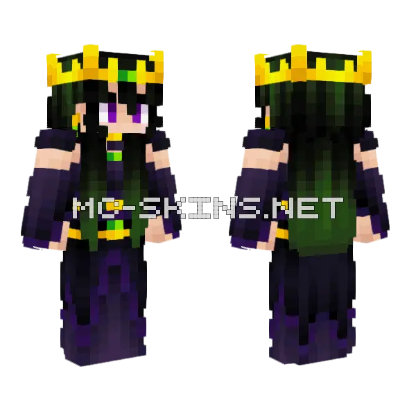 Empressviper Commission Minecraft skin, front and back