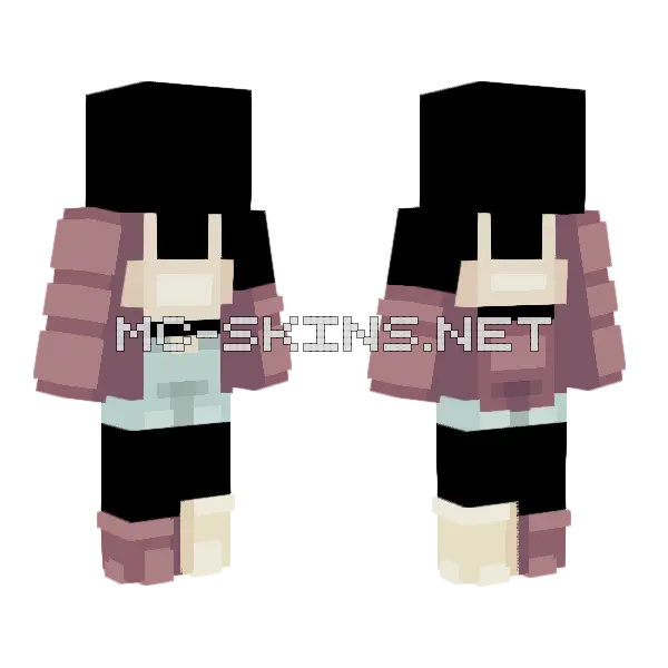 Empty Beach Ob Minecraft skin, front and back