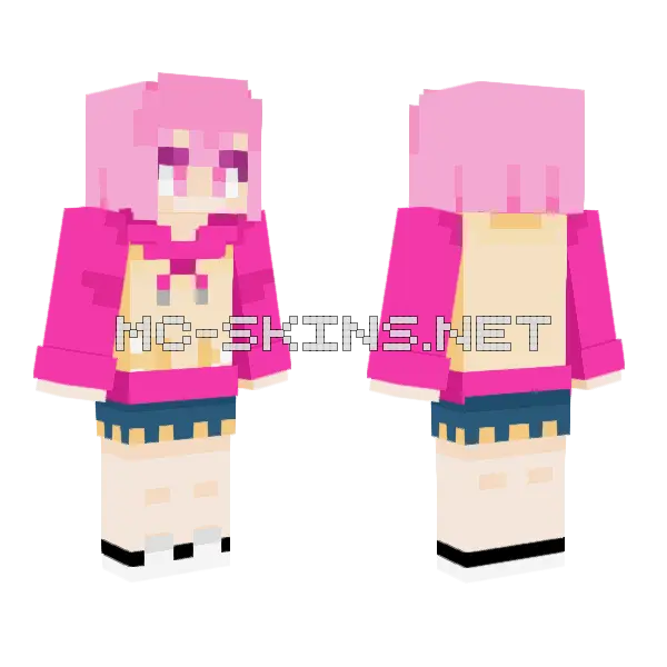 Emu Casual Outfit Minecraft skin, front and back