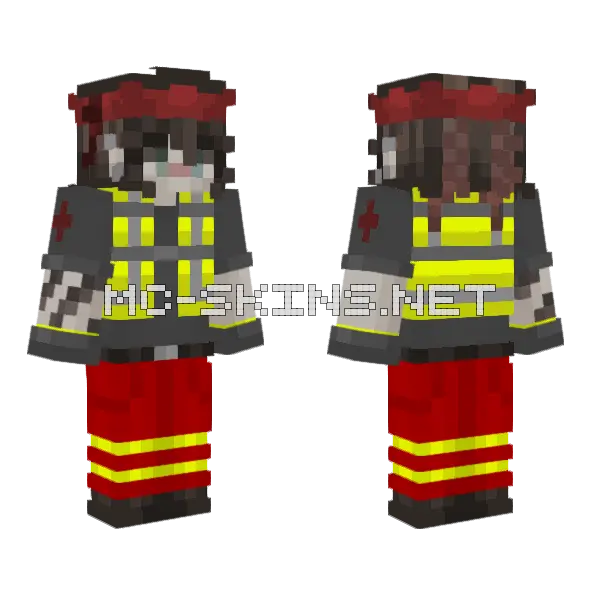 Emxyy Medic R3 Recolour Minecraft skin, front and back