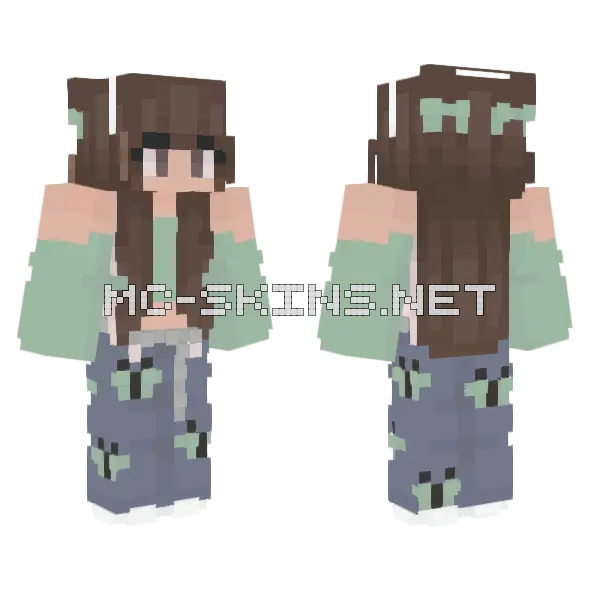 Emy Minecraft skin, front and back