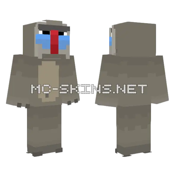 Emzo Da Baboon 6 Minecraft skin, front and back
